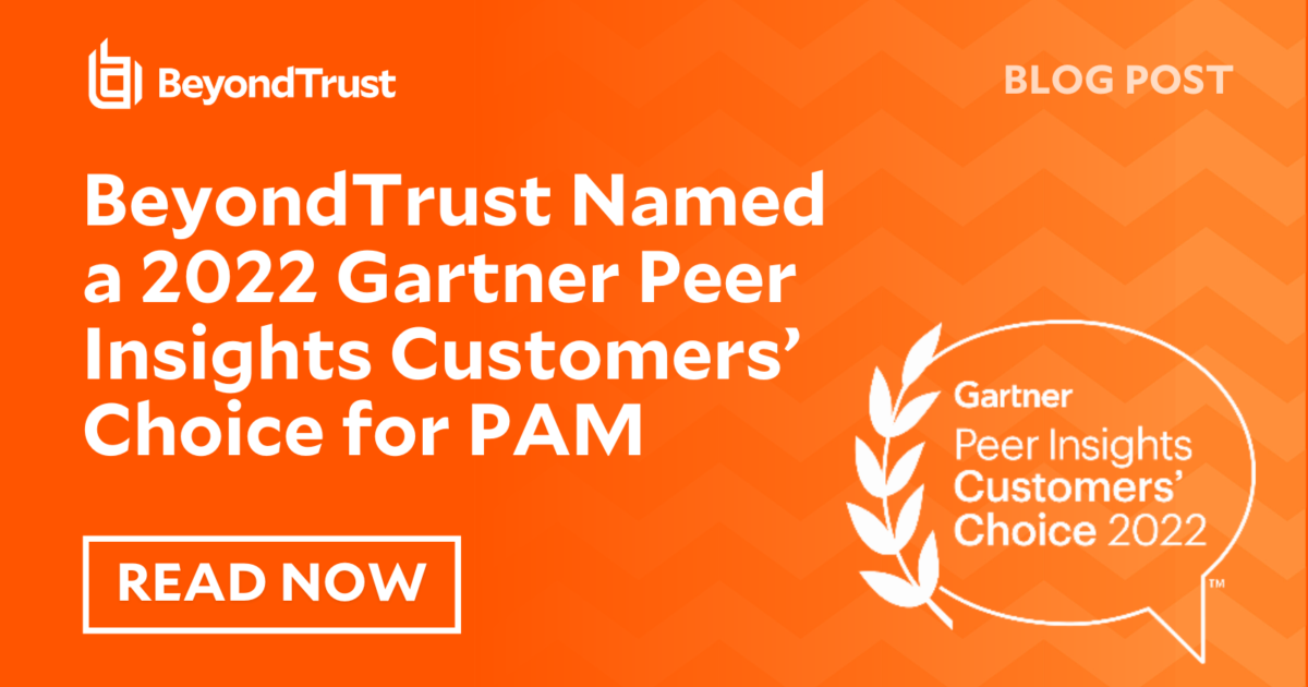 BeyondTrust Named a 2022 Gartner Peer Insights™… BeyondTrust