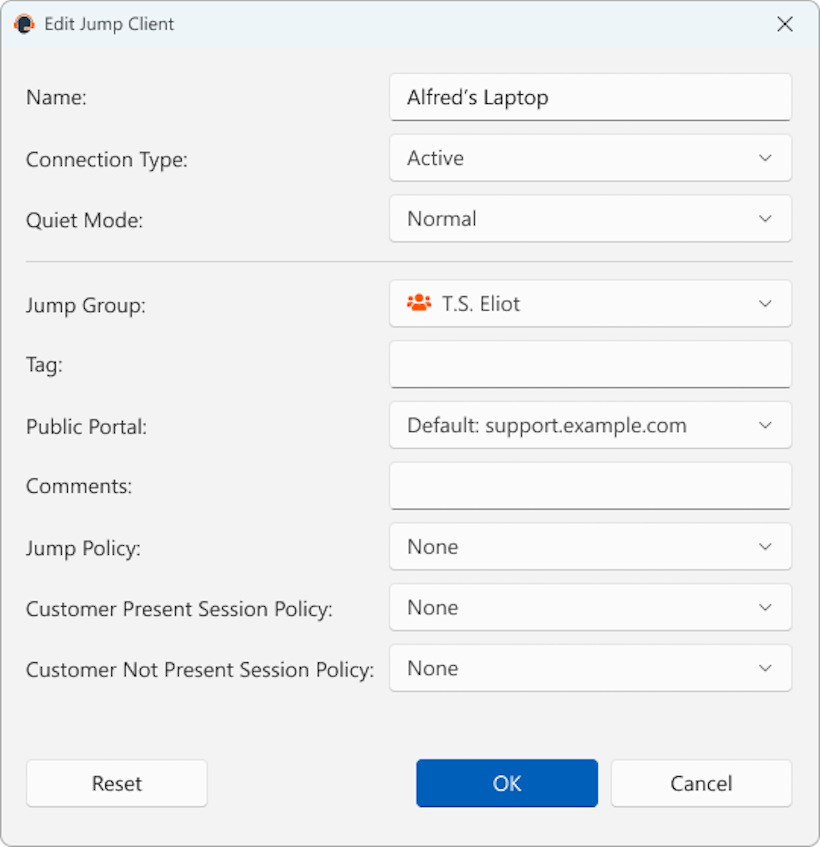 Beyondtrust Client Inactive Icon Session Policies | BeyondTrust
