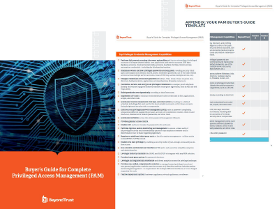 Compare Privileged Access Management (PAM) Solution… | BeyondTrust