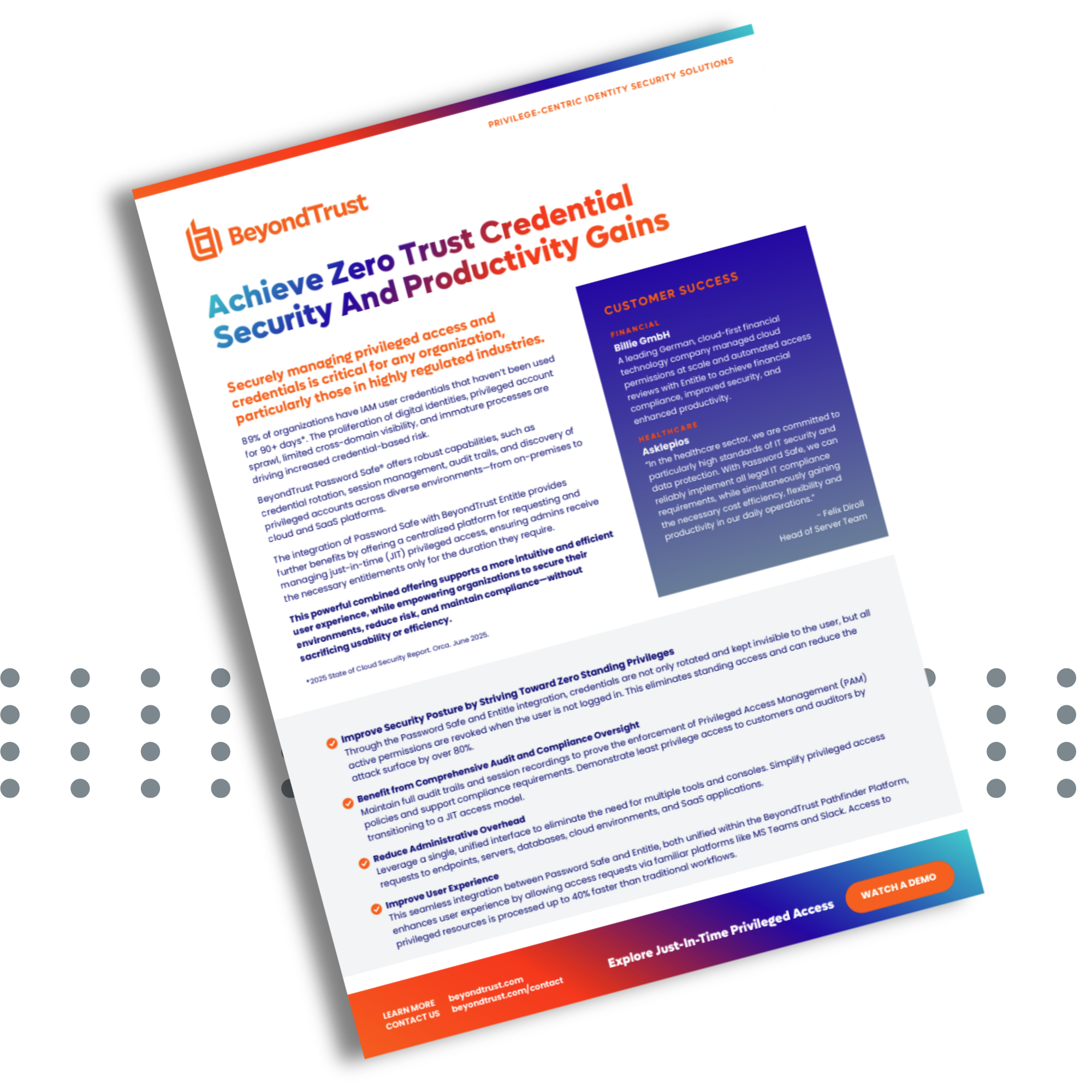 Implement Zero Trust Credential Security, While Achieving Productivity Gains