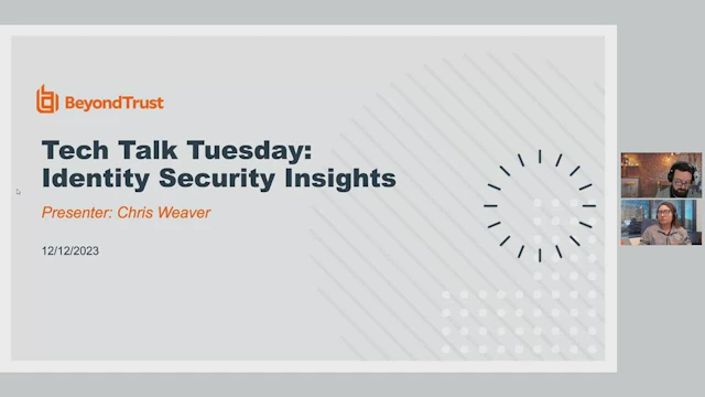 Tech Talk Tuesday Identity Security Insights 0000000