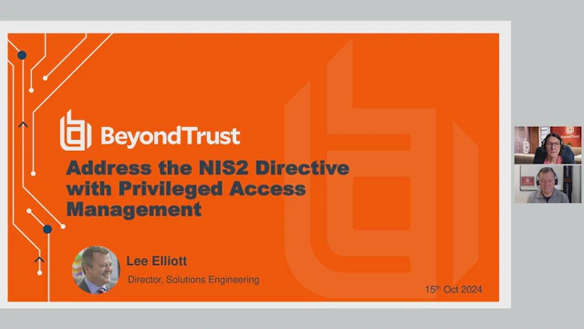 Webinar 2024 OCT 15 Addressing the NIS2 Directive with PAM 0000000