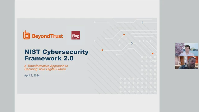 Webinar APR 2 2024 NIST Cybersecurity Framework 2 0 A Transformative Approach to Securing Your Digital Future 0000006