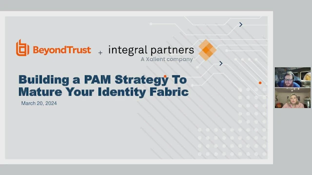 Webinar MAR 20 2024 Workshop Building a PAM Strategy to Mature Your Identity Fabric 0000000